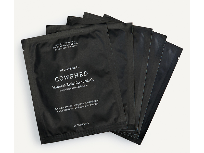 Taiki manufactured Cowshed first facial sheet mask